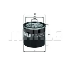 OC215 Mahle Фильтр масляный
