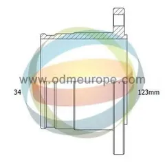 14-216103 ODM-MULTIPARTS Шарнирный комплект, приводной вал | перед |