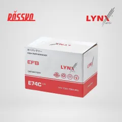 E74C LYNXauto Аккумулятор EFB L3L 75 Ah 700 A прямая 278X175X190