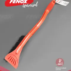 FAU1002 Fenox Щетка от снега и льда с мягкой распушенной щетиной и скребок
