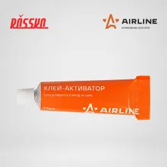 AGR05 AIRLINE Клей-активатор для ремонта шин и камер в тюбике 12мл, 2 шт в блистере