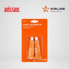 AGR05 AIRLINE Клей-активатор для ремонта шин и камер в тюбике 12мл, 2 шт в блистере