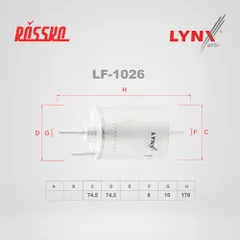 LF-1026 LYNXauto Топливный фильтр