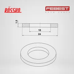 88430-182415C Febest Кольцо уплотнительное 18x24x1.5 | прав/лев |