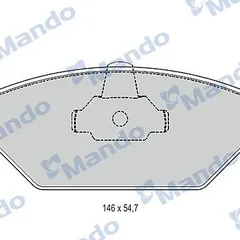 MBF015144 Mando Колодки тормозные дисковые | перед |