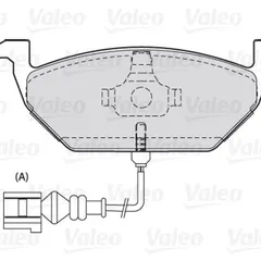 301332 Valeo Колодки тормозные дисковые | Перед |