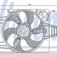 85100 Nissens Вентилятор радиатора