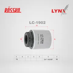 LC-1902 LYNXauto Масляный фильтр