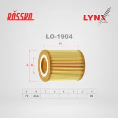 LO-1904 LYNXauto Масляный картриджный фильтр
