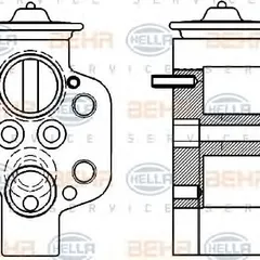 8UW 351 239-621 Hella Расширительный клапан, кондиционер