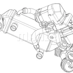 CE 10 000P Mahle Радиатор системы рециркуляции ОГ