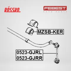 MZSB-KER Febest Втулка заднего стабилизатора задняя правая, левая