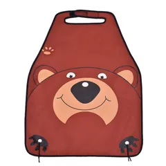 124483 Little Car Защита на спинку переднего сиденья (Кикмат/Незапинайка) 60х48 см (Мишка коричневый)