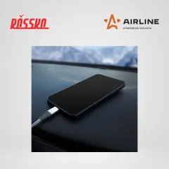 ACH-C-41 AIRLINE Кабель Type-C - micro USB 1м, серый нейлоновый