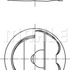 028 PI 00124 000 Mahle Поршнекомплект