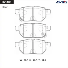 SN148P ADVICS Дисковые тормозные колодки