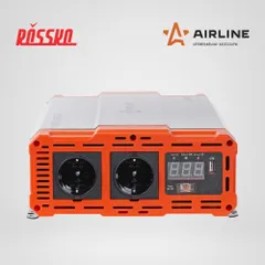 AEAM002 AIRLINE Инвертор автомобильный 24В-220В, 2000 Вт