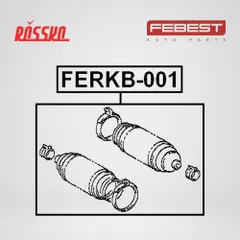 FERKB-001 Febest Пыльник рулевой рейки универсальный (2шт) левый