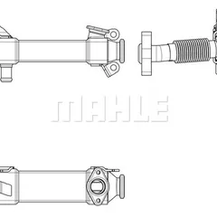 CE 17 000P Mahle Радиатор системы рециркуляции ОГ