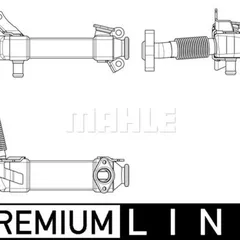 CE 17 000P Mahle Радиатор системы рециркуляции ОГ