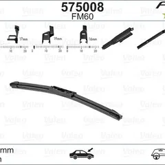 575008 Valeo Щетка стеклоочистителя First FB Multiconnection бескаркасная 600/24` (универсальные адаптеры )
