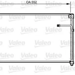 814251 Valeo Конденсатор, кондиционер