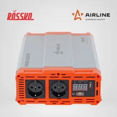 AEAM004 AIRLINE Инвертор автомобильный 24В-220В, 3000 Вт