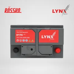 E17C LYNXauto Аккумулятор L3R 74 Ah 660 A обратная полярность 275X174X189