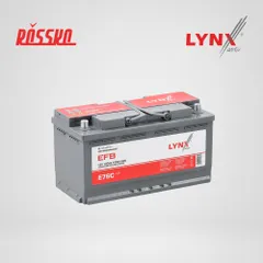E76C LYNXauto Аккумулятор EFB L5L 100 Ah 1050 A прямой 353X175X190
