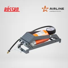 PA-500-04 AIRLINE Насос воздушный 300 с манометром, ножной, механический, 300 см3