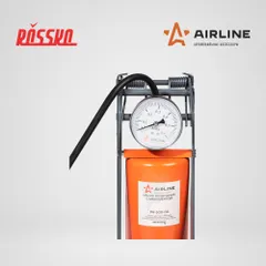 PA-500-04 AIRLINE Насос воздушный 300 с манометром, ножной, механический, 300 см3