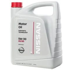 KE900-99943-R Nissan Моторное масло синтетическое Motor Oil 5W-30, 5 л., KE90099943