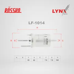 LF-1014 LYNXauto Топливный фильтр