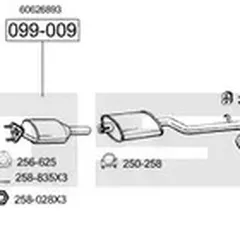SYS00007 Bosal Глушитель