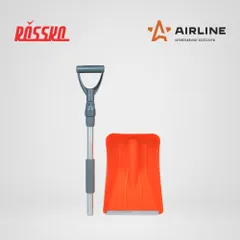 AB-S-01 AIRLINE Лопата для очистки снега с телескопической рукояткой и металлическим кантом 110х24см