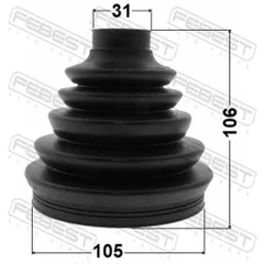 0217P-R51R Febest Пыльник ШРУС наружный, комплект, PVC, 105x106x31, правый левый