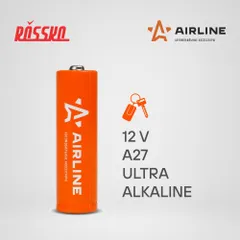 27A-01 AIRLINE Батарейка A27 12V для брелоков сигнализаций щелочная 1 шт.