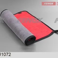FAU1072 Fenox Салфетка из микрофибры двусторонняя, 30х60 см, серый, красный