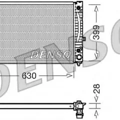 DRM02031 Denso Радиатор системы охлаждения