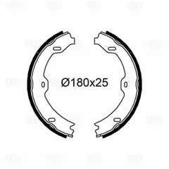 GF 4609 Trialli Колодки тормозные барабанные задние