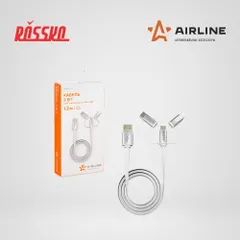 ACH-C-49 AIRLINE Кабель универсальный 3в1 (USB - Lightning, Type-C, Micro USB), 1.2м Soft-Touch