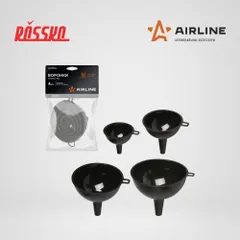 APFP006 AIRLINE Воронки комплект 4пр. PRO (55, 75, 95, 115мм), пакет с навершием