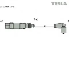 T854C Tesla Комплект высоковольтных проводов