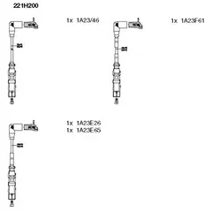 221/H200 Bremi Комплект проводов зажигания