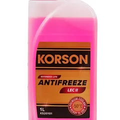 KS20101 KORSON Антифриз, готовый раствор LEC II -50, розовый, 1 л