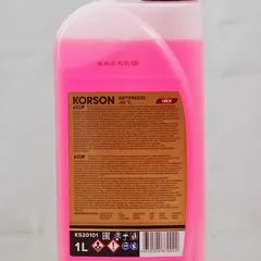 KS20101 KORSON Антифриз, готовый раствор LEC II -50, розовый, 1 л