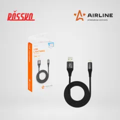 ACH-I-24 AIRLINE Кабель USB Lightning для Iphone и Ipad, 1 м., черный нейлоновый