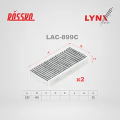 LAC-899C LYNXauto Угольный фильтр салона