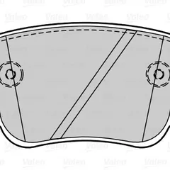 302265 Valeo Brake Pad Set | зад |