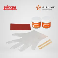 ADGC017 AIRLINE Клей эпоксидный Жидкий металл, 2-х компонентный, ремкомплект, 160 г.